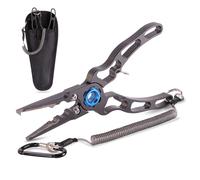 Pince De Pêche, Dissolvant De Crochet En Alliage, Outil À Anneau Fendu D'Eau Salée Et Coupe-Ligne D'Équipement De Pêche Avec Gaine Et Lanière