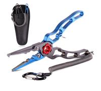 Pince De Pêche, Dissolvant De Crochet En Alliage, Outil À Anneau Fendu D'eau Salée Et Coupe-Ligne D'équipement De Pêche Avec Gaine Et Lanière