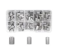 Pince De Pêche En Acier Inoxydable, Outil Sertissage Câbles Métalliques Avec 150 Pièces Boucle Virole For Sertisseuses Et Kit Manchons Sertissage PréCis(150PCS)