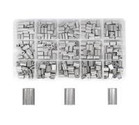 Pince De Pêche En Acier Inoxydable, Outil Sertissage Câbles Métalliques Avec 150 Pièces Boucle Virole For Sertisseuses Et Kit Manchons Sertissage PréCis(300PCS)