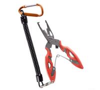 Pince de pêche multi-outils avec pour l'extraction de l'hameçon, la coupe de la ligne de pêche, la mâchoire assistée par ressort et le mécanisme de verrouillage pour plus de durabilité et de sécurité