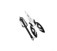 Pince de pêche multi-outils avec pour l'extraction de l'hameçon, la coupe de la ligne de pêche, la mâchoire assistée par ressort et le mécanisme de verrouillage pour plus de durabilité et de sécurité