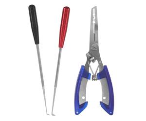 Pince de Pêche Multifonction à Bec D’aigle, 16cm, Acier Inoxydable | Opération Main, Retrait Précis des Hameçons Droits ou Courbés, Contrôle Stable du Poisson, Finition Miroir
