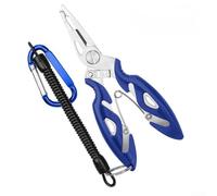 Pince de pêche multifonctionnelle, pince de pêche avec outil de manipulation de poisson en acier inoxydable pour une extraction sûre (bleu)