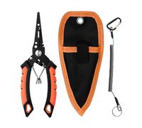 Pince de pêche robuste - Extracteur d'hameçon antirouille avec coupe-ligne | Outil de pêche en eau douce pour glace, rivage, rivière, lac, excursions de pêches au chat, équipement de en plein air