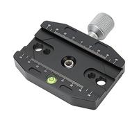 Pince de Plaque de Dégagement Rapide pour ARCA Swiss, Adaptateur de Montage de Trépied de Caméra D'usinage CNC avec 2 Niveaux à Bulle pour Trépied Rotule Siège à Changement Rapide