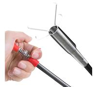 Pince de plomberie - Déboucheur de canalisation flexible et solide | Outil de ramassage de canalisations d'évier, outil de nettoyage des cheveux de pluie avec 4 griffes, ramassage de bouchons de pluie