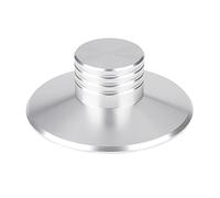 Pince de Poids pour disques Noirs pour platines vinyles, stabilisateur de Disque en métal, stabilisateur de Disque en Aluminium avec équilibre de précision pour Une qualité sonore (Argent)