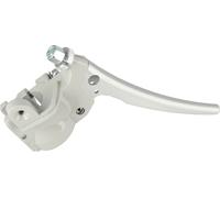 Pince de poignée d'accélérateur grise avec levier de frein en aluminium - Simson KR51/1 Schwalbe, KR51/2 Schwalbe, SR4-2 étoile, SR4-3 Sparber, SR4-4