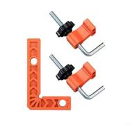 Pince de positionnement à angle droit avec carrés en aluminium de 10,2 cm pour un alignement précis du travail du bois dans la construction de meubles et de tiroirs
