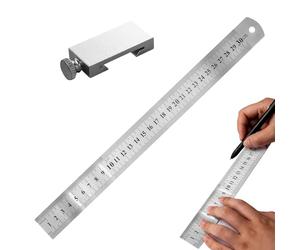 Pince de positionnement de règle, accessoire de marquage d'outil Hosslz antidérapant de haute précision, bloc de limitation de positionnement de règle SS - pour le travail du bois de bricolage, la mes