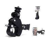 Pince de presse tuyau rapide avec 1/4 20 fileté tête pour appareils et Nootle Mounts Ipad Works pour trépieds, Pupitres, Micro Stands, un tuyau ou une barre qui est jusqu'à 1,5 pouces de diamètre