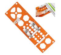 Pince de rail de guidage à angle droit 340 mm 90 ° compatible avec rail de guidage Makita et Festool - Butée d'angle pour scie radiale, scie circulaire (orange)