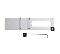 Pince de rail de guidage à angle droit en alliage d'aluminium pour le travail du bois, accessoires de rail de guidage pour scie circulaire, argent 1 pièce