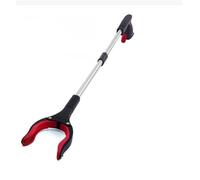 Pince de ramassage des ordures pliable et légère, outil d'extension du bras déchets for l'extérieur l'intérieur Pour Le Ramassage Des Déchets(Red)