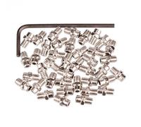 Pince De Rechange Pour Pédales EXUSTAR 4 Mm 40 Pièces ARGENT