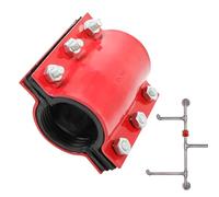 Pince de réparation de tuyau d'eau - En acier inoxydable - Convoyeur de raccord en acier inoxydable - Solution pour plombier industriel - Kit de joint d'étanchéité du matériel