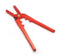 Pince de réparation pour tubes en cuivre CT-301 pour tuyaux aplatis, manuel pour outil de réfrigération CVC avec 7 réglages de taille (1/8 à 7/8"), aluminium (rouge)