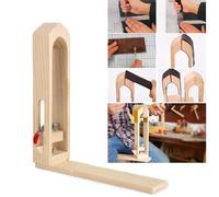 Pince De Retenue En Cuir Artisanal, Ensemble D'outils À Main De Bricolage Table Laçage De Bureau Couture Pince À Cheval Outils De Couture En Bois 1 Pièce