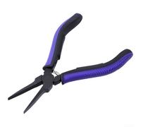 Pince de retrait de support d'impression 3D à bec plat - Outils de précision pour nettoyer les impressions en résine - Kit de peinture miniature - 138 mm - Violet