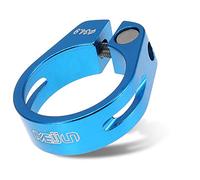 Pince de Selle de Siège de Bicyclette, Pince de Selle de Selle de Vélo en Alliage d'aluminium de 34,9 mm pour Vélo de Montagne et de Route (Bleu)