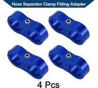 Pince De Séparateur De Tuyau Adaptateur De Raccord De Serrage / Pince De Séparateur De Ligne De Tube De Tuyau An10 20Mm 4Pcs Bleu