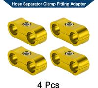 Pince De Séparateur De Tuyau Adaptateur De Raccord De Serrage / Pince De Séparateur De Ligne De Tube De Tuyau An4 11Mm 4Pcs Ton Or