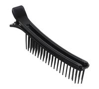 Pince de Séparation Capillaire de Salon pour Coiffage Rapide, Noire | Plastique Résistant, Usage Maison ou Coupe, pour Extensions et Rouleaux, Pensée pour Stylistes et Amateurs