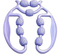 Pince De Serrage Circulaire À 9 Roues, Pince De Serrage Portable En Forme D'anneau, Rouleau À Anneau Multifonctionnel À 360 Degrés For Les Jambes, Cou, Mains Et Les Bras(Purple)