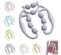 Pince De Serrage Circulaire À 9 Roues, Pince De Serrage Portable En Forme D'anneau, Rouleau À Anneau Multifonctionnel À 360 Degrés For Les Jambes, Cou, Mains Et Les Bras(Blue)