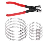 Pince de serrage CV en acier au carbone avec 8 bandes de sertissage CV pour utilisation automobile