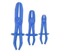 Pince de Serrage de Tuyau 3 Pièces Flexible de Frein à Carburant Ligne D'eau Outil de Serrage de Tuyau Pince à Couper le Tube avec Poignée Antidérapante(bleu)