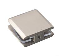 Pince de serrage élégante en laiton pour panneaux de verre de salle de bain en forme de U pour verre trempé de 812 mm (brossé)