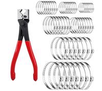 Pince de serrage en acier inoxydable avec vis simple pour une fixation rapide et sécurisée sans compétences professionnelles Collier de serrage réglable