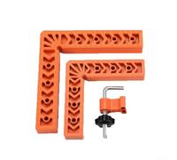 Pince de serrage en aluminium à 90 degrés pour le travail du bois à angle droit - Support carré d'armoire, tiroir et applications d'assemblage de meubles (10,2 cm)