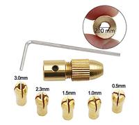 Pince de serrage en cuivre pour petite perceuse manuelle en laiton pour le travail du bois Outil rotatif Outil de travail du bois