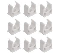 Pince de Serrage en PVC Blanc en U pour Tuyau Fin Souple | Support Léger, Résistant à Corrosion, Installation Simple, Format Portable, pour Silicone et Gaine Mince