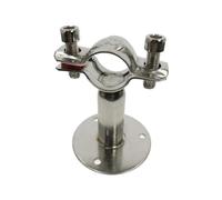 Pince de serrage for tuyau en acier inoxydable, 1 pièce, 51mm, 2 ", Support avec plaque de Base, longueur du poteau 100mm, accessoires(48-51MM-50MM)