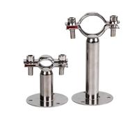 Pince de serrage for tuyau en acier inoxydable, Tube O/D de 12mm à 89mm, Support de Support avec plaque de Base, longueur de poteau 50mm/100mm/150mm, 1 pièces(48-51mm L150mm)