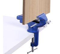 Pince de serrage pour table - Robuste - Pour travaux en bois - Base pivotante à 360 ° - Étau de table portable - Pour positionnement de serrage, soudage, travail des métaux, construction mécanique