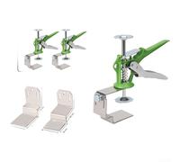 Pince de serrage réglable en acier inoxydable en forme de U avec disque en nylon antidérapant pour fixation de panneaux d'armoire, tige de serrage multi-tailles pour installation professionnelle (E)