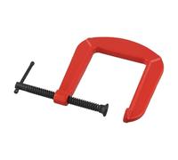 Pince de serrage robuste de type G, parfaite pour le travail du bois avec ouverture de mâchoire de 110 mm et profondeur de gorge de 305 mm pour tous les besoins de serrage (a)
