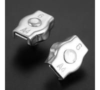 Pince De Serrage Simplex En Acier Inoxydable, 2 Pièces De 6mm 8mm 10mm, Pince À Câble, Étrier De Serrage, Accessoires De Bateau De Levage Marin