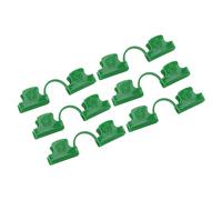 Pince de serre Yomiyuyr, pince de film à double tête en plastique PE 50pcs PE, réglable pour les cadres de serre, les couvertures d'ombrage et les pinces de tube (11mm)