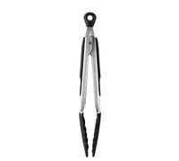 OXO Good Grips - Pinces 23 cm avec embouts en silicone - Pince cuisine inox et silicone antidérapant - Inox, Silicone thermorésistant, Noir