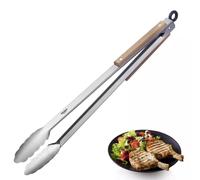 Westmark Pince à grillade et à servir Classic Wood Maxi 44 cm Acier inoxydable/bois Argenté/Brun