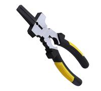 Pince de soudage de 17,8 cm - Nettoyeur de buse - Marteau arrondi - Coupe-fil - Poignée ergonomique - Outil à main solide - Pince de coupe de fil - Outil de soudage professionnel