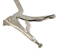 Pince de soudage en acier de 22,9 cm avec vis de réglage tournantes pour localisation et serrage de tenons en bois de différentes formes - Outil à main professionnel, argent