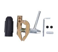 Pince de soudage en laiton de mise à la terre avec manchon en caoutchouc, pince de terre de soudage robuste et pratique pour divers équipements de soudage 32mm