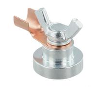 Pince de soudage magnétique pour support de mise à la terre, construction en fer pour une utilisation sur poteaux métalliques, piliers et postes de travail de soudure (1 pièce)